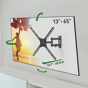 זרוע למסכי טלוויזיה שטוחים 13-65 אינץ' | 4 תנועות