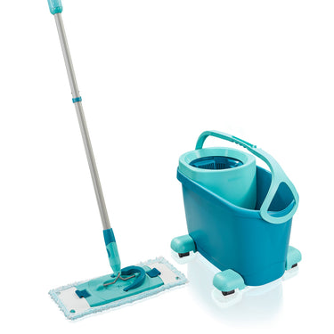 ערכת שטיפה Leifheit Clean Twist M Ergo Mobile עם דלי גלגלים ומנגנון סחיטה חכם