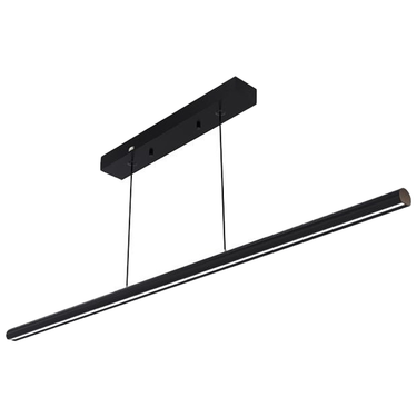 פרופיל תאורה תלוי עגול GlowBar שחור 1200mm 30W OMEGA גוף תאורה ליניארי מודרני