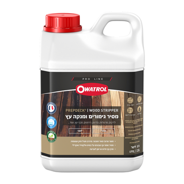 ווד סטריפר - מסיר גימורים ומנקה עץ מרוכז Owatrol Prepdeck Wood Stripper