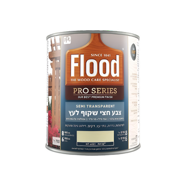 צבע לעץ חצי שקוף על בסיס מים Semi Transparent Pro Series - בשכבה אחת בלבד